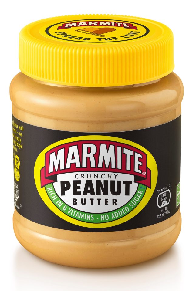  Marmite has launched a spread combining Marmite with peanut butter