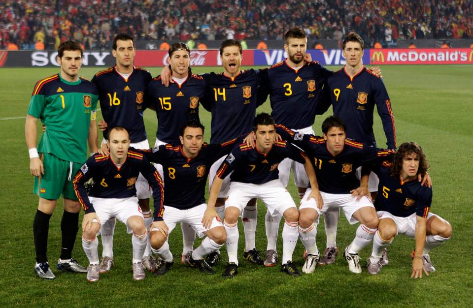  Villa, Torres, and Iniesta were all part of Spain's World-Cup winning side