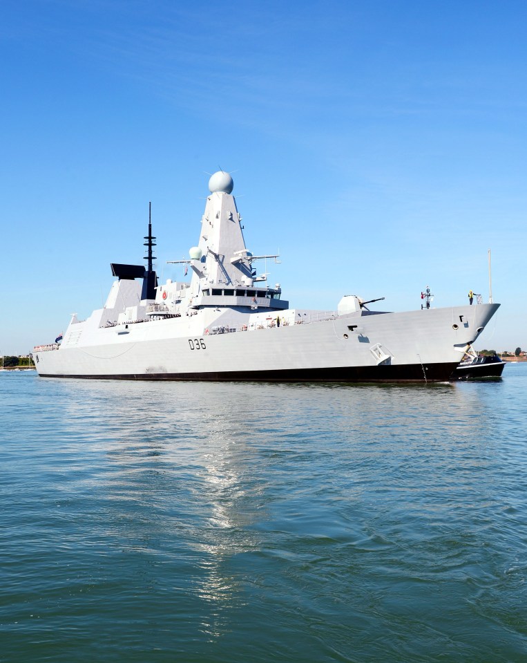 HMS Defender left Newcastle on Saturday to head north east of Scotland to meet the Russian task group