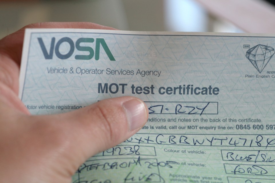 Owners need an MOT certificate for their car to be allowed on the road