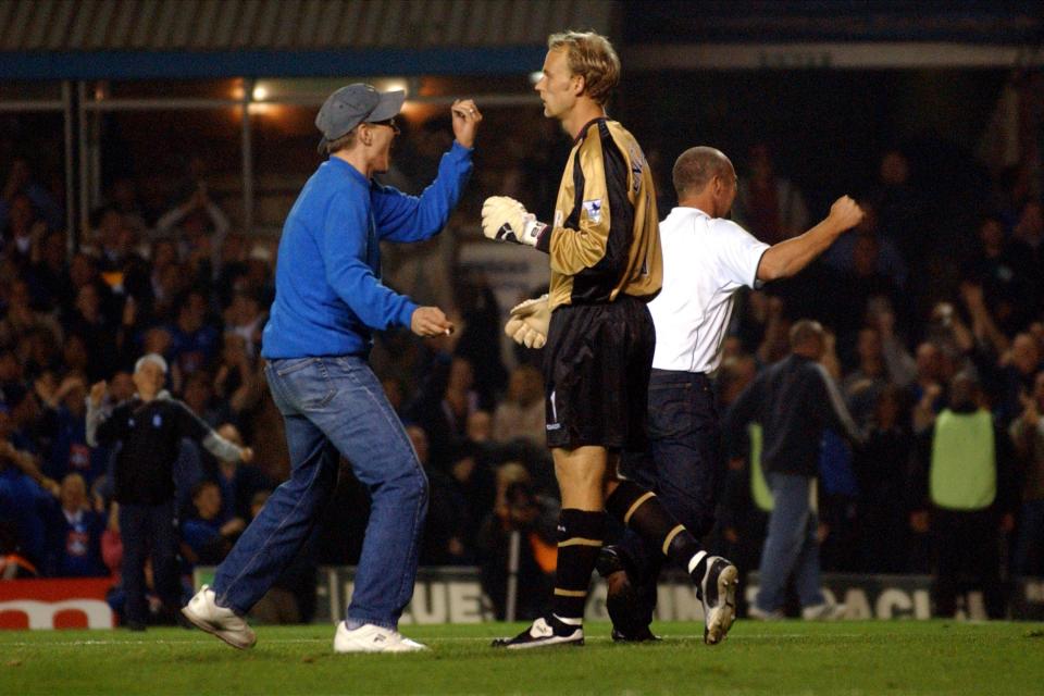  Back in 2002 Aston Villa goalkeeper Peter Enckelman was assaulted by a Birmingham fan after making a horror error