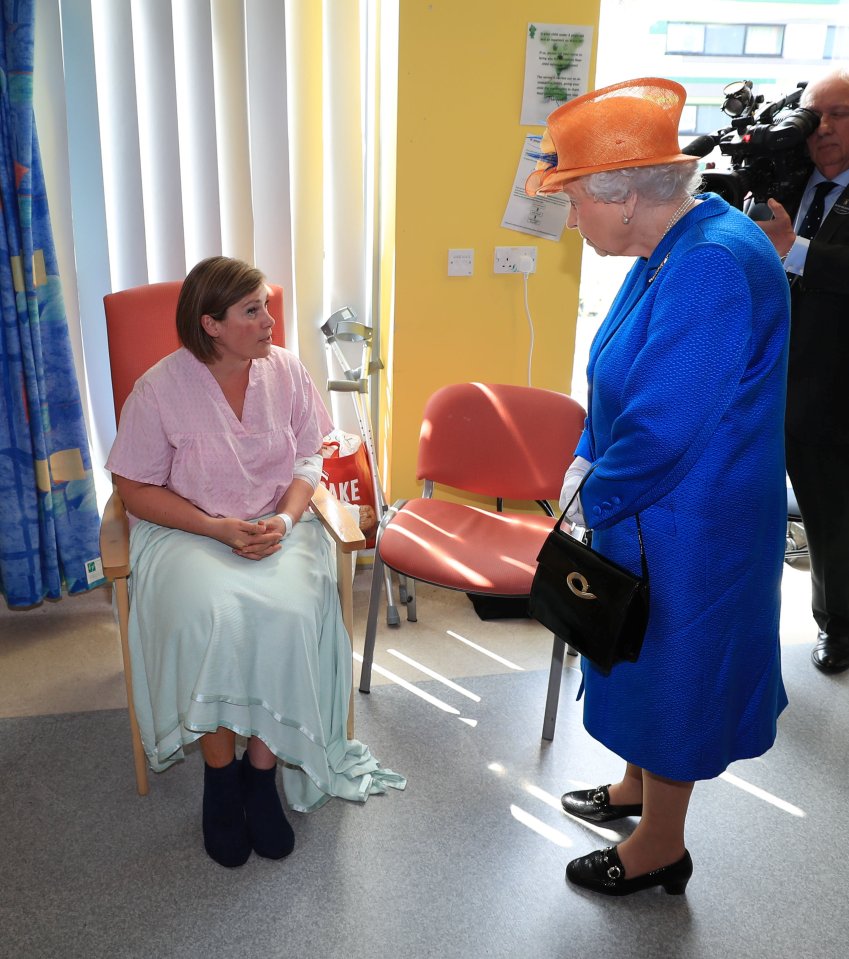  Ruth in the hospital with the Queen after the Manchester attacks