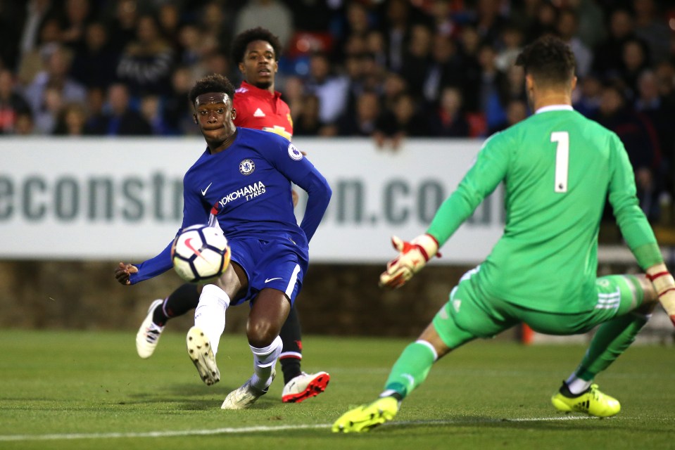  For Chelsea's youth team, Hudson-Odoi was a key member of their successful 2016-17 treble-winning side