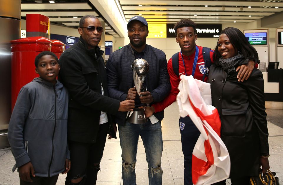  Hudson Odoi family, including dad Bismark, have been supportive of their son's career