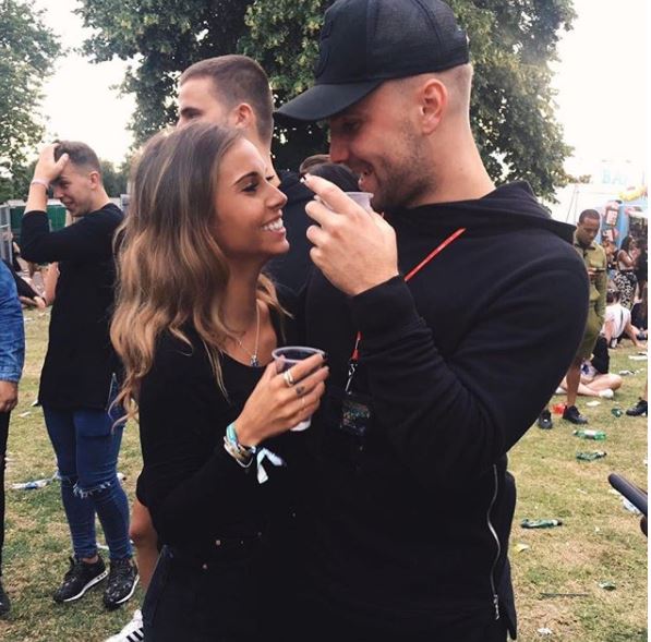 Luke Shaw wished his girlfriend happy birthday during their trip to Wireless Festival in 2017