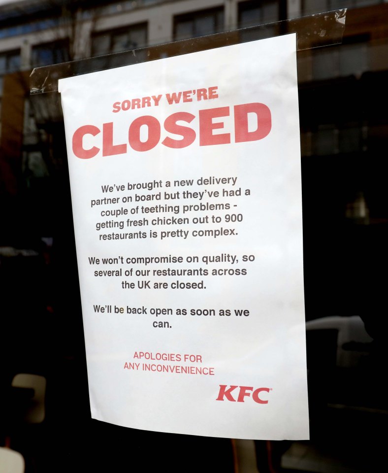  The world-famous chicken shop was forced to close outlets throughout the country last year