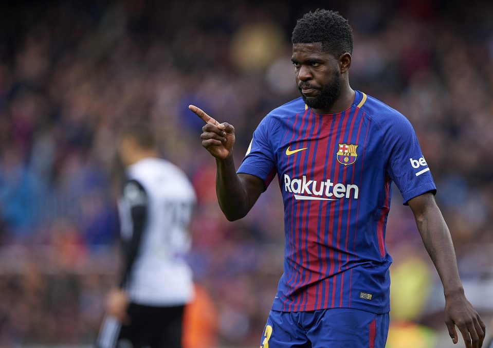  Umtiti has missed much of this campaign with a knee injury