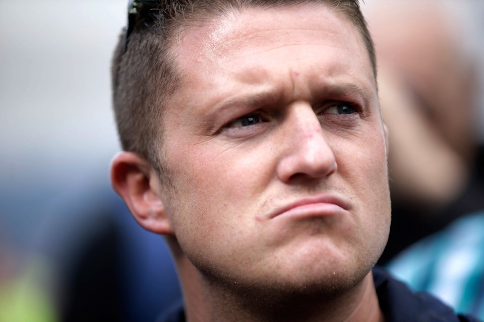  Tommy Robinson was banned from Facebook and Instagram last week