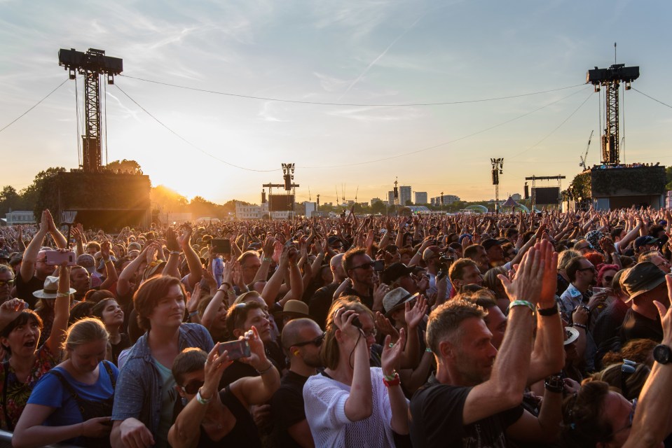 Fans watch The Cure performing at last year's British Summer Time festival at Hyde Park 