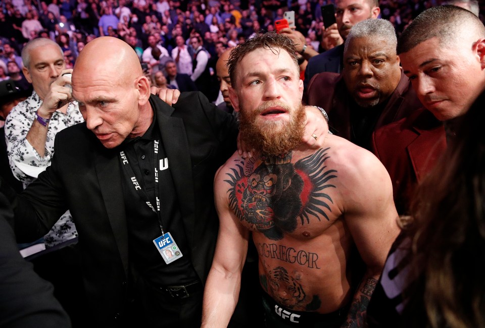  The Irishman and Khabib Nurmagomedov were both suspended for brawling after a bad-tempered match