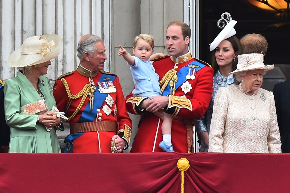  Prince George is third in line to the throne behind his father Prince William and his grandfather Prince Charles