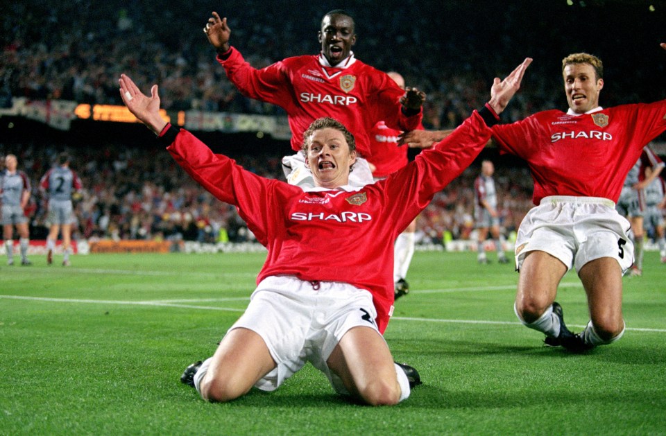 Ole Gunnar Solskjaer's finest moment for Untied came when he scored the winning goal in the 1999 Champions League final