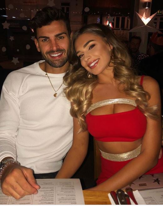  The former Love Island couple were seen in the same restaurant last night