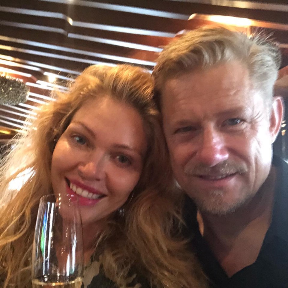 Peter Schmeichel with Laura von Lindholm