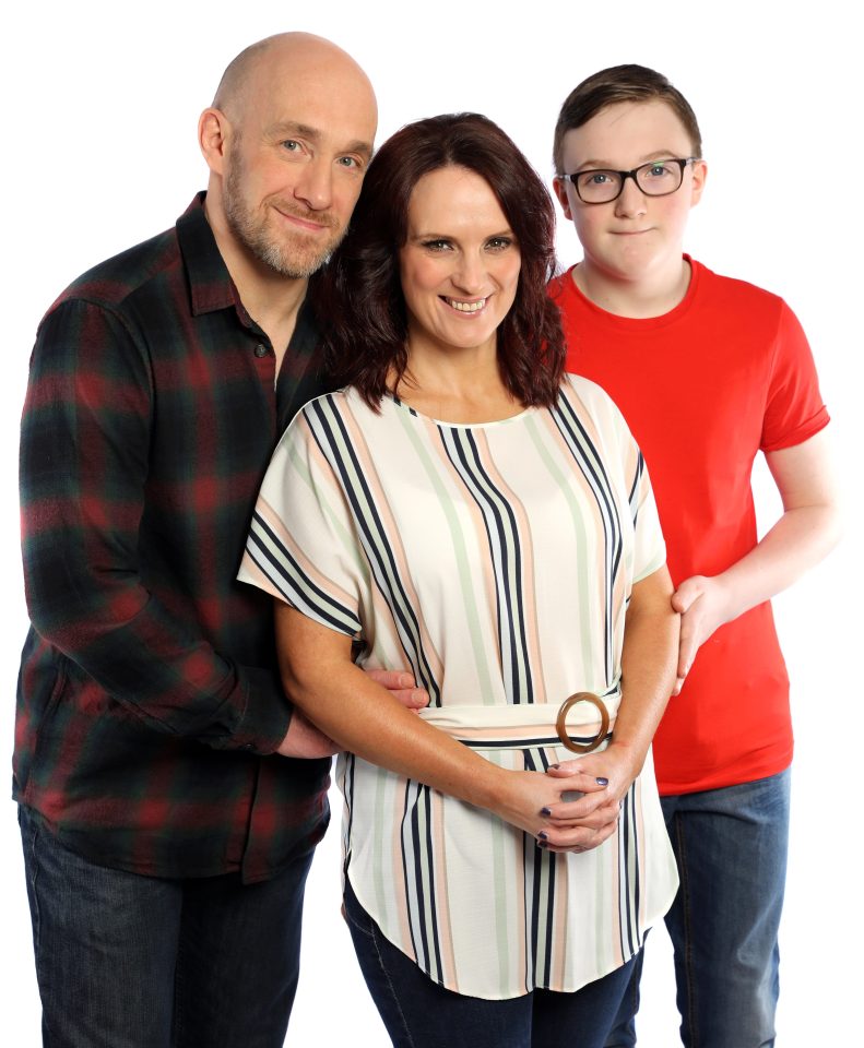  Nicola, pictured with Richard and Dan said there were days when she felt 'like s***'