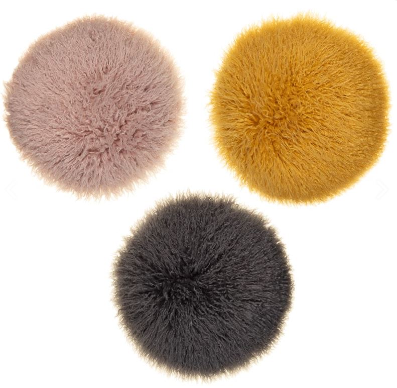  These Mongolian faux fur cushions are just £6.99 over at B&M