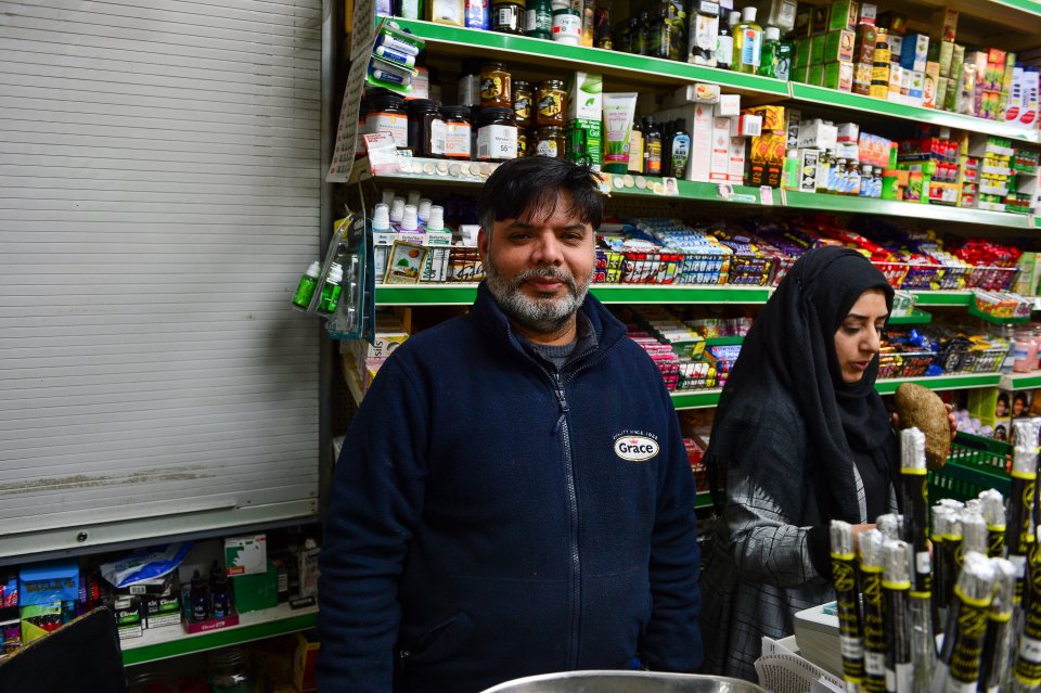  Shop owners Khalid Hussain and his wife Imtiaz Hussain, 42, told of their fear for their kids