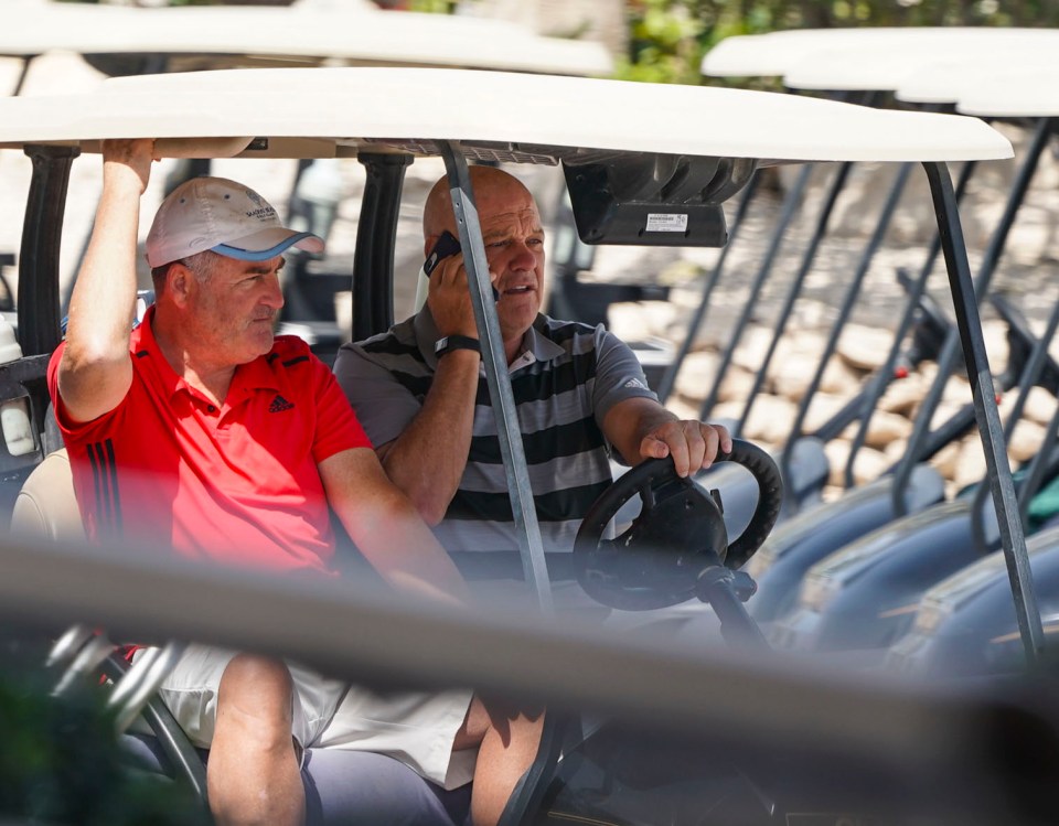  Andy Gray was spotted this week playing golf with Keys in Doha and later meeting three women for drinks