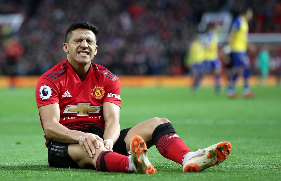  Chilean international Sanchez could miss up to eight weeks of football