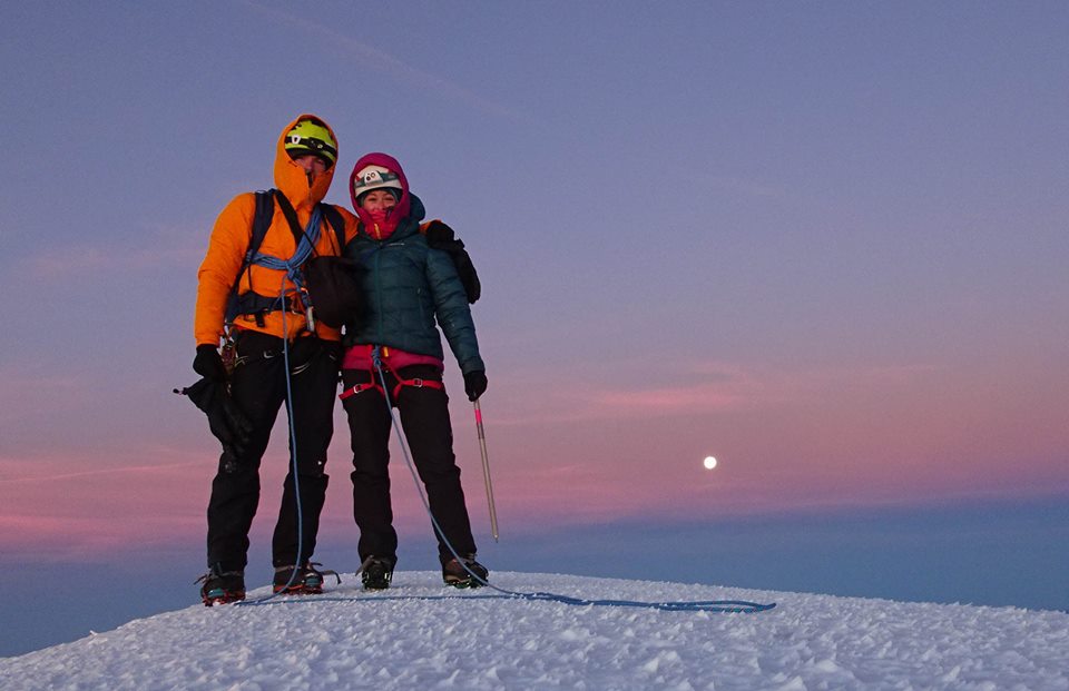 Kate and Tom Ballard Mont Blanc