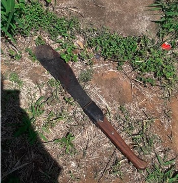  The alleged rapist was killed with his own machete-like weapon, called a panga