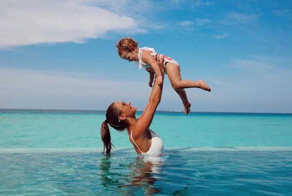  Sam joined in by posting this cute snap with her one-year-old daughter Rosie