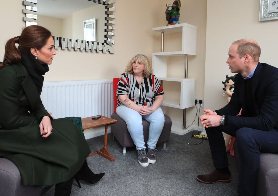  Kate and William today visited a home where a gruesome murder took place in 2013 (pictured is the home)