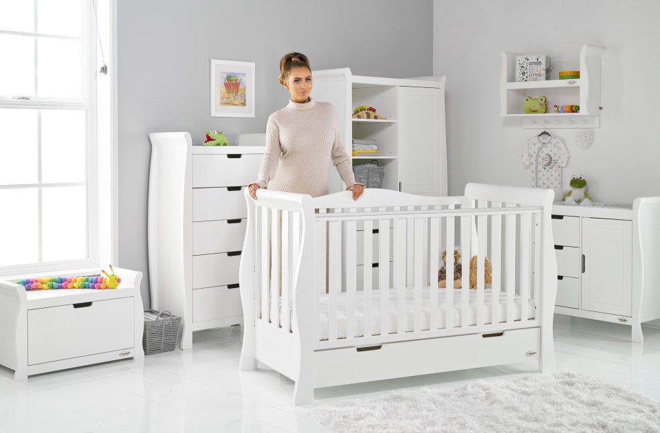 Amy has launched a new baby furniture range with Obaby