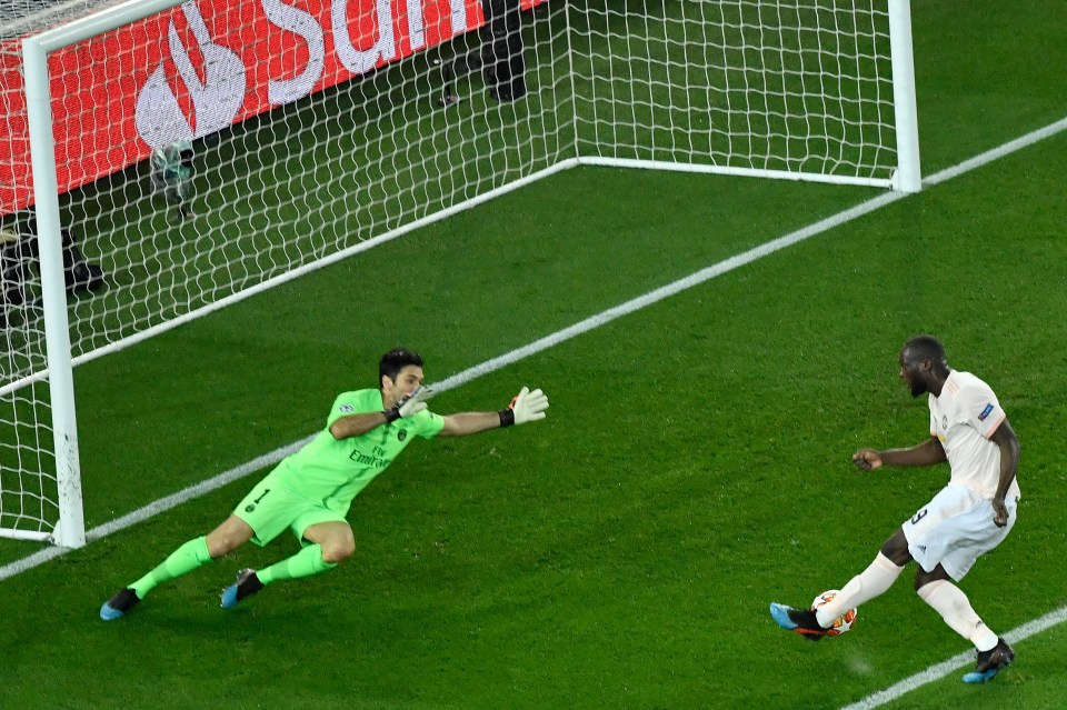 Lukaku seizes on a howler from Buffon to score the second for United and give them hope of snatching the tie