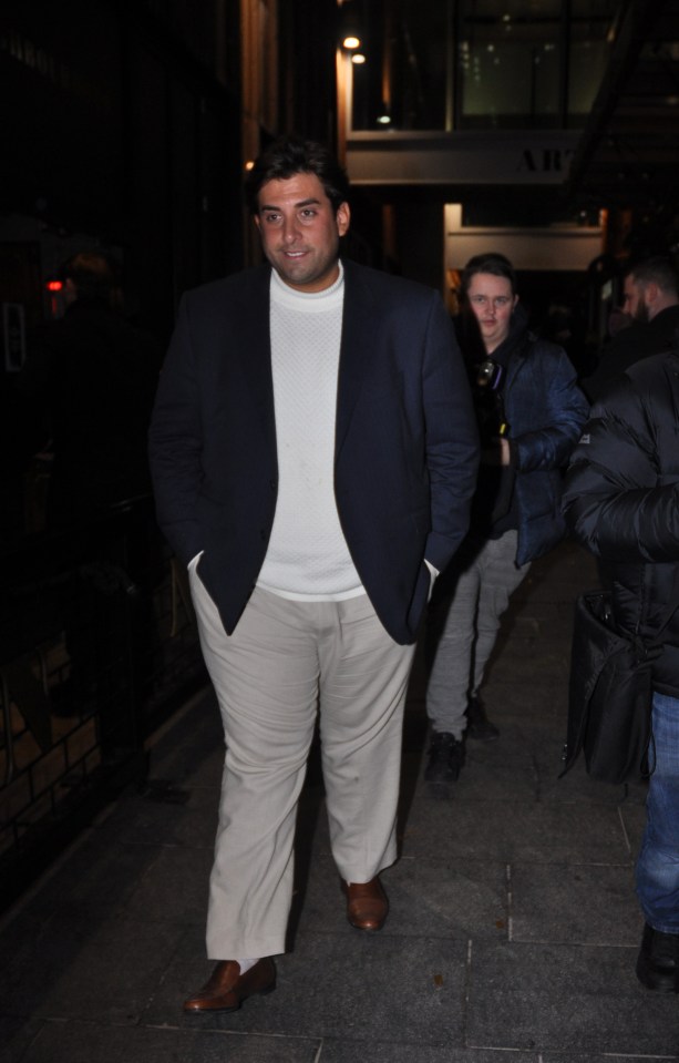  James Argent looked dapper as he headed back to his hotel