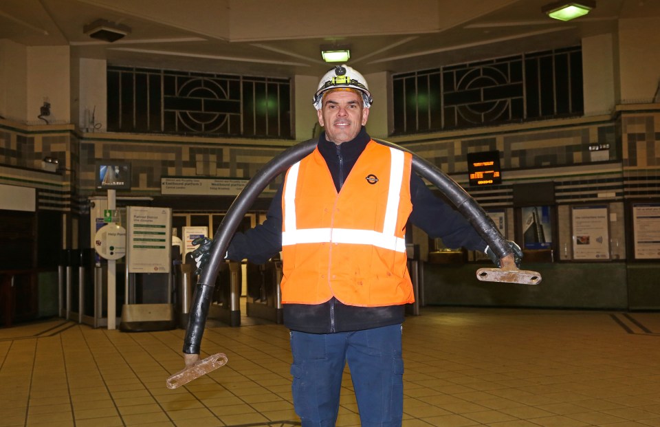  Irishman Ryan works nights as a cable linesman at Transport for London's Acton depot