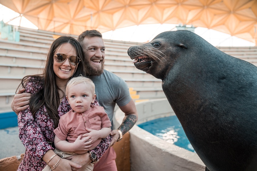  McGregor and partner Dee Devlin Conor Jack McGregor Jr together