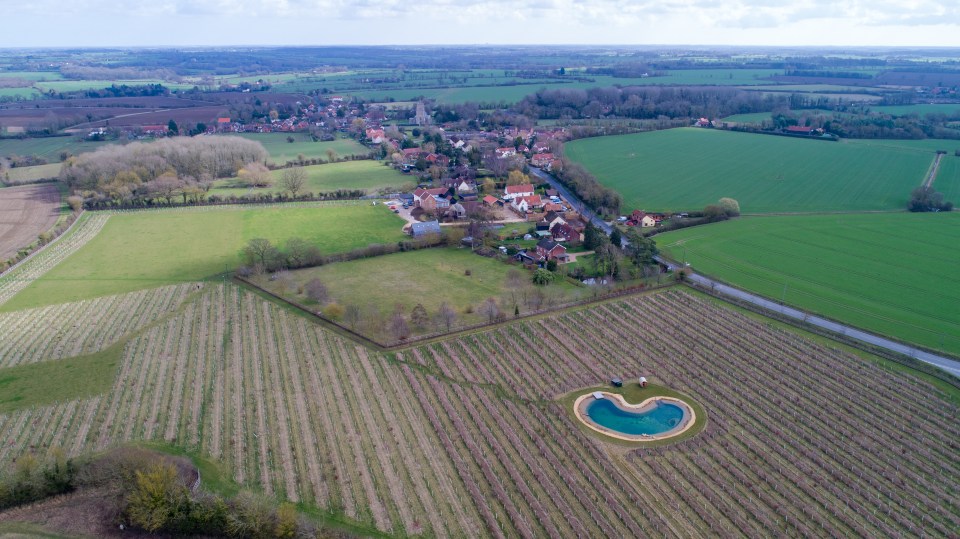  Ed Sheeran angered neighbours after they spotted steps leading into his 'pond' and a changing room area near the water feature