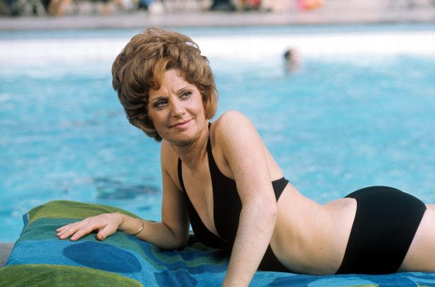  Coronation Street's Barbara Knox is a siren during filming of Corrie in Majorca in the seventies