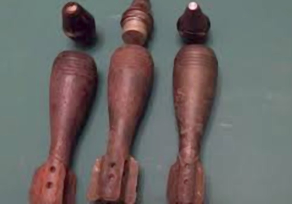  Sample Soviet mortar bombs