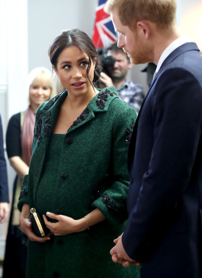  Meghan is thought to be due in late April