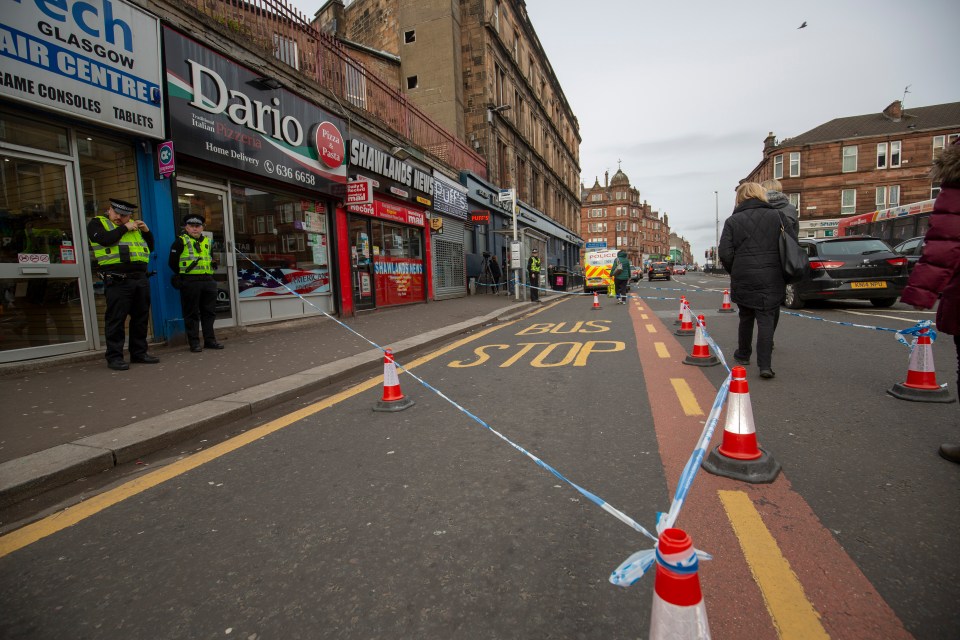  The boy, 13, allegedly stabbed on his lunch break in Glasgow this afternoon