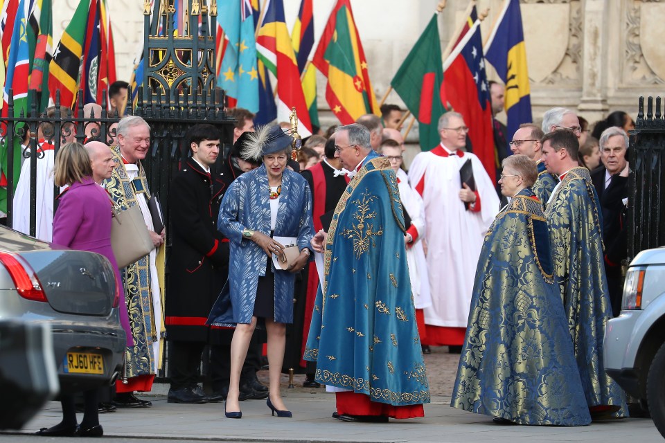 She attended a service at Westminster Abbey to mark Commonwealth Day