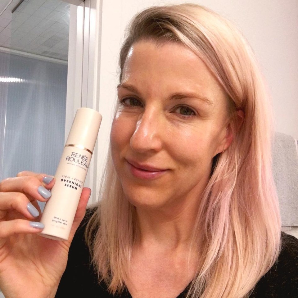  Renee also has her own range of skincare products, including this overnight serum