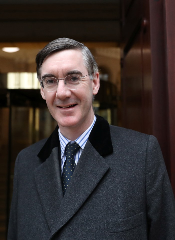  Jacob Rees-Mogg pictured in Westminster yesterday morning