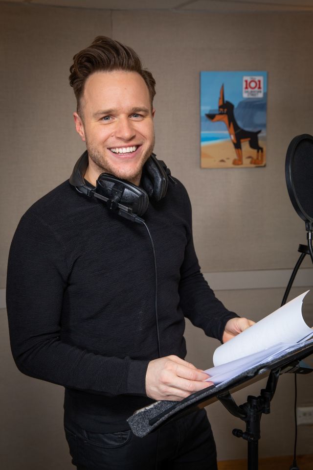  Olly Murs in the recording studio as he voices the character of Spike in the new Disney show 101 Dalmatian Street