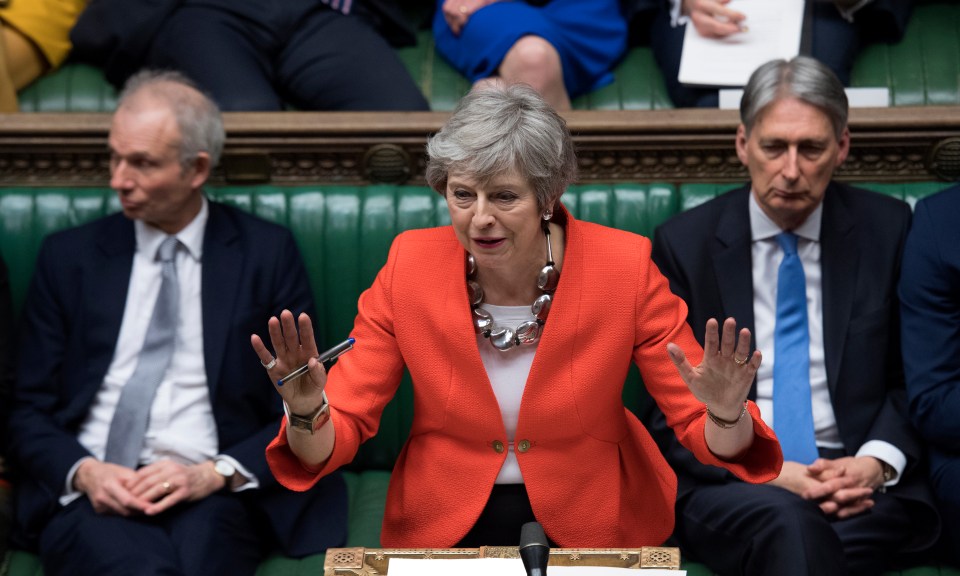  Theresa May lost her voice during a speech about her rejigged Brexit deal