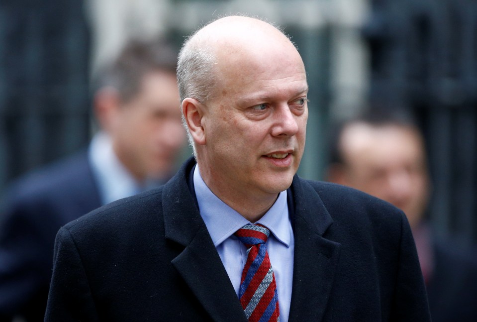  Chris Grayling was one of the Cabinet ministers who went against the PM