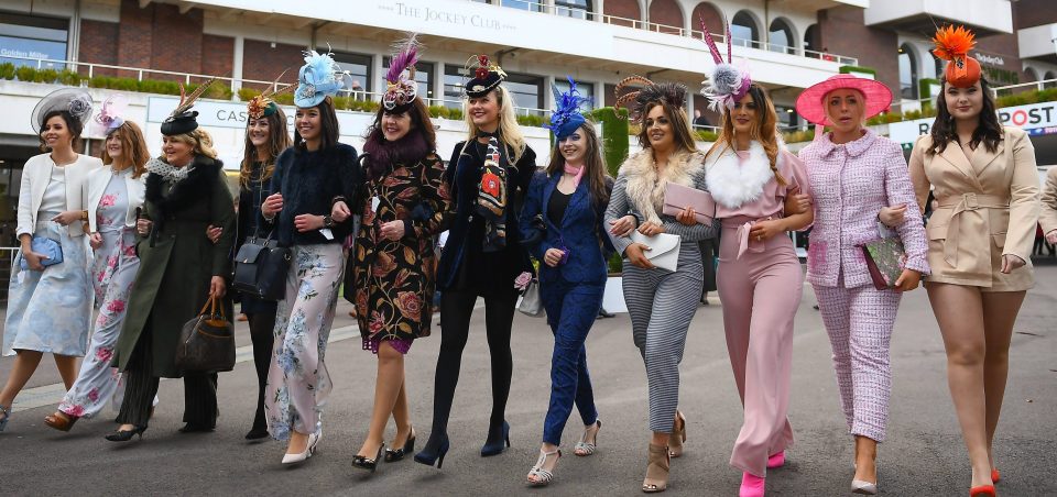  The women were out in full force as they dusted off their finery and prepared to make their bets