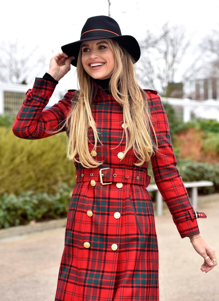  Vogue Williams also got the tartan memo and looked sensational 