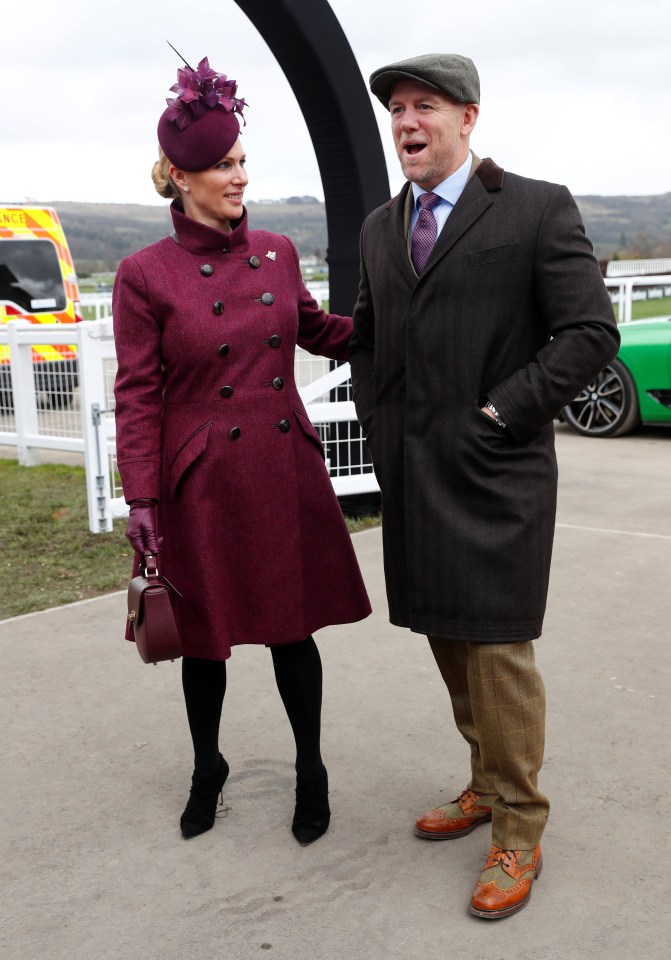  Zara and Mike Tindall seemed to be enjoying themselves as they arrived for the racing