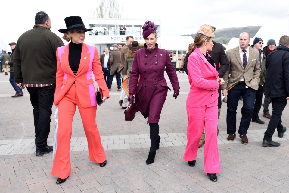  Zara and her friends certainly stood out thanks to their vibrant apparel