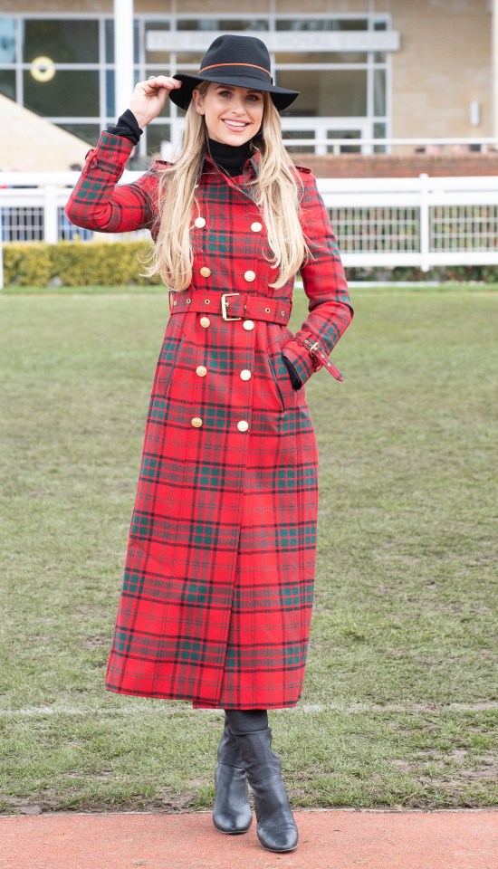  Vogue Williams led the way in the fashion stakes, looking spectacular in a double-breasted tartan coat by Holland Cooper