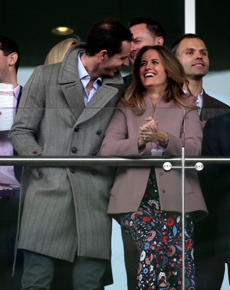  Tennis star Andy Murray and wife Kim watched the action from the stands and looked to be having an incredible day out