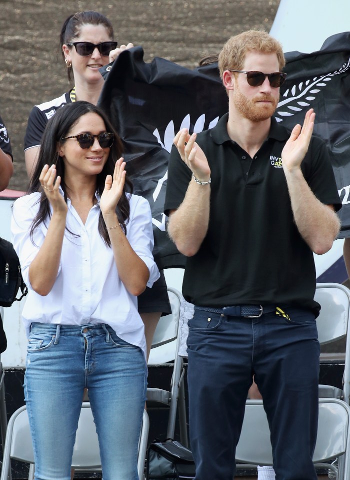  Meghan and Harry attend a Wheelchair Tennis match during the 2017 Invictus Games in Toronto, Canada